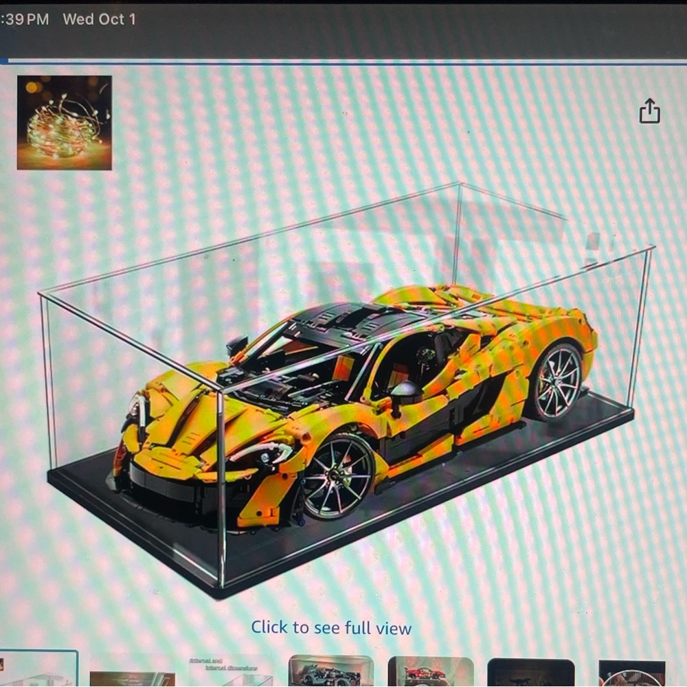 Large clear acrylic display case